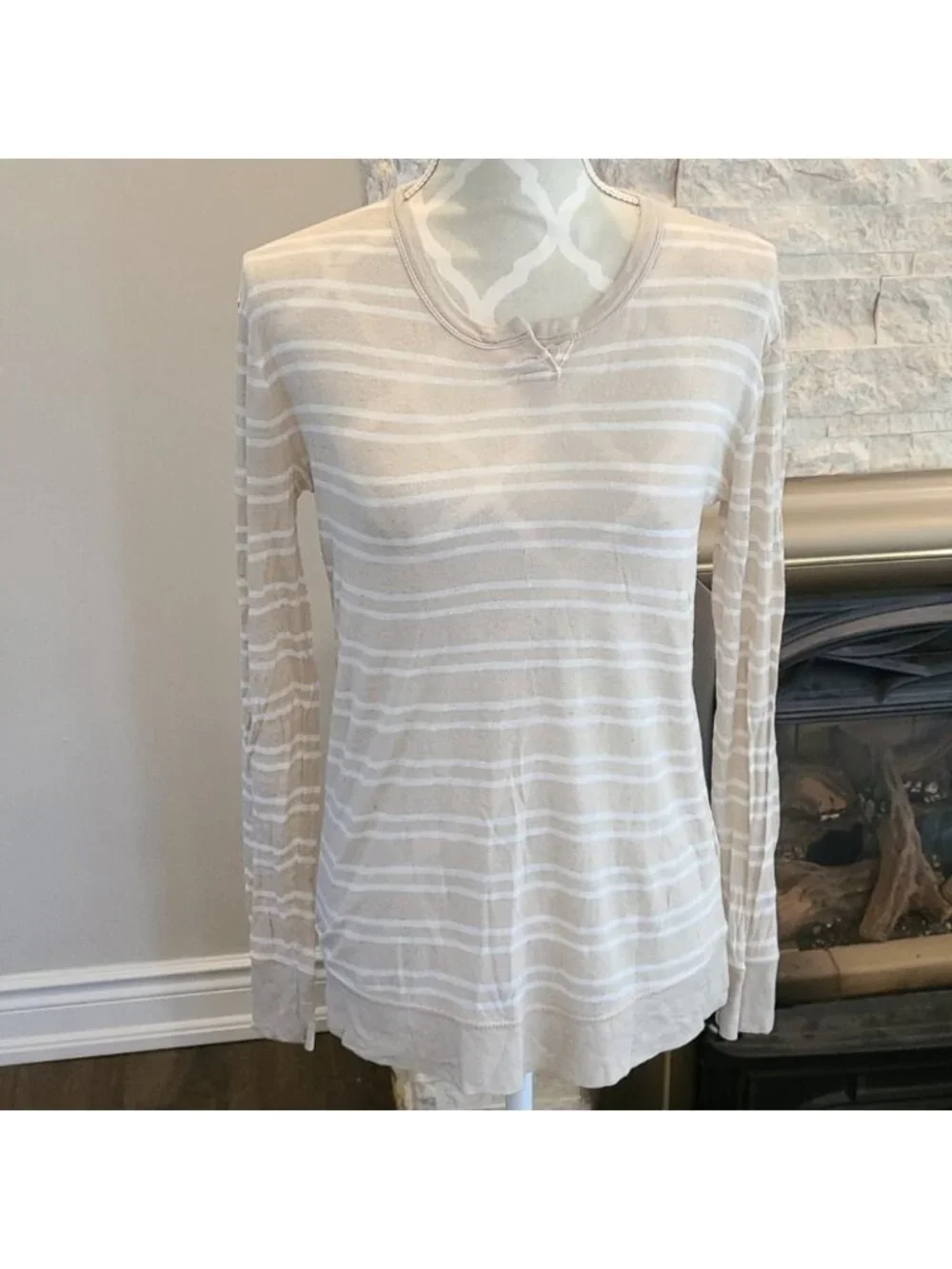 T Alexander wang lined blend stripped long sleeve